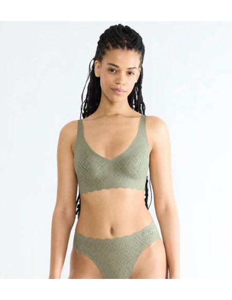 zero feel bliss soft bra moss green old Sloggi