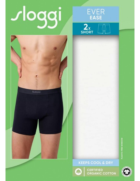 men ever ease short 2p white Sloggi