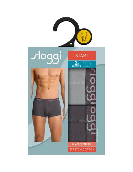 men start hipster c2p box black combination Sloggi