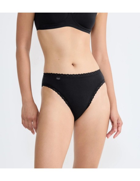 24/7 cotton lace tai black Sloggi
