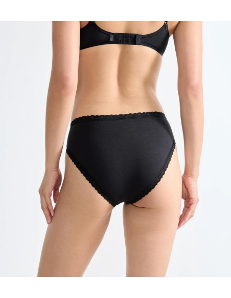 24/7 cotton lace tai black Sloggi