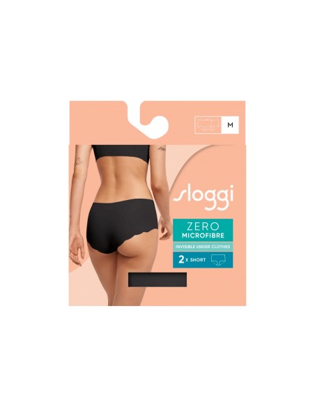 zero microfibre 2.0 short 2p black Sloggi