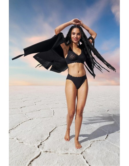 zero feel bliss high leg black Sloggi