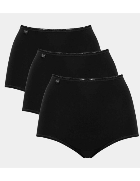 24/7 cotton maxi c3p black Sloggi