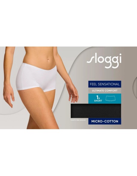 feel sensational short 02 black Sloggi