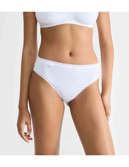 24/7 cotton lace tai white Sloggi