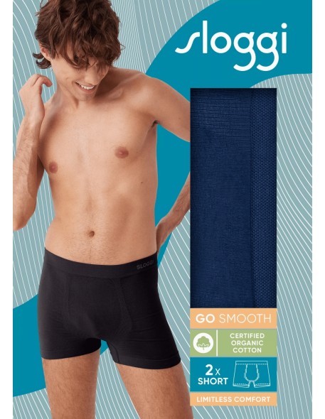 men go smooth short 2p deep water Sloggi