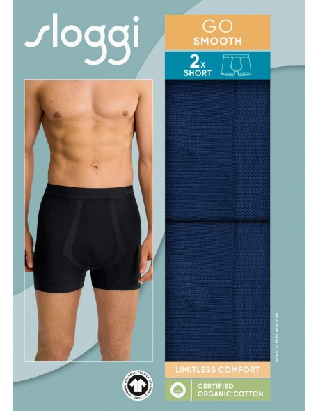 men go smooth short 2p deep water Sloggi