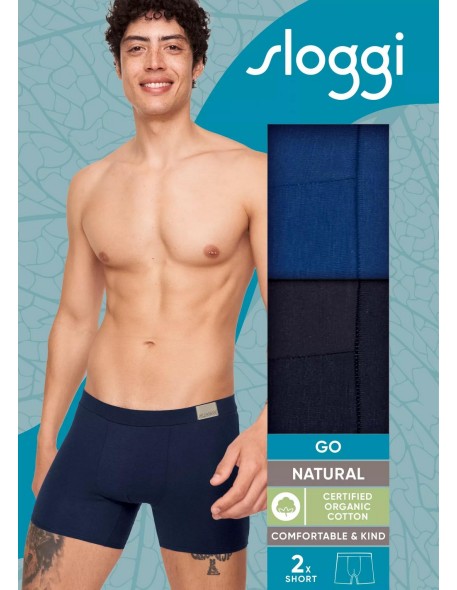 men go natural short c2p blue Sloggi