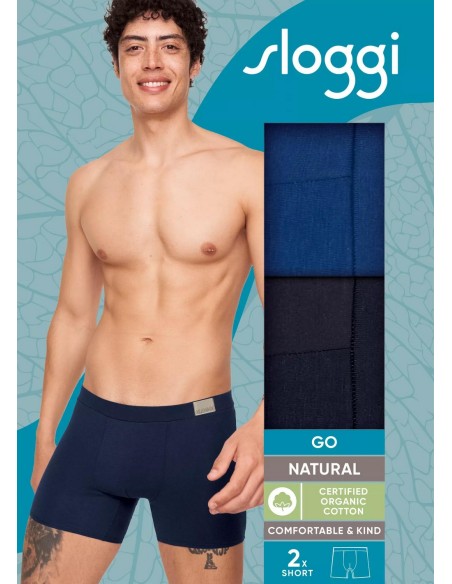 men go natural short c2p blue Sloggi