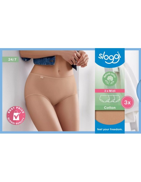 24/7 cotton midi c3p brush Sloggi