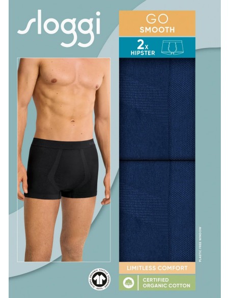 men go smooth hipster 2p deep water Sloggi