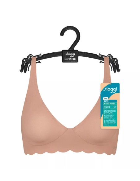 zero microfibre 2.0 soft bra cameo brown Sloggi