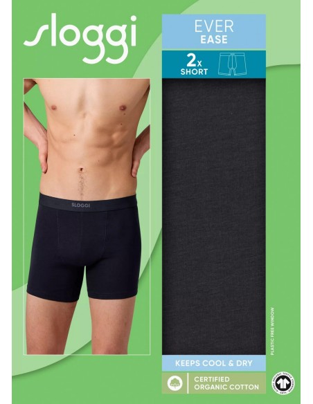men ever ease short 2p black Sloggi
