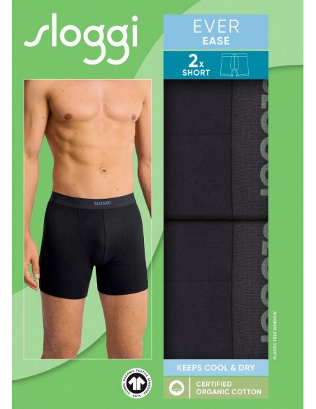 men ever ease short 2p black Sloggi