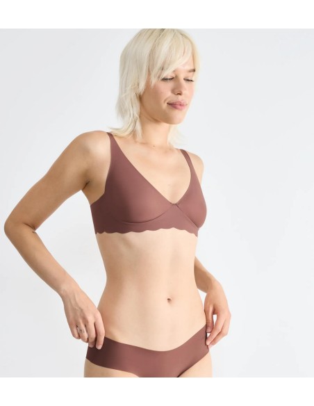 zero microfibre 2.0 soft bra cacao Sloggi