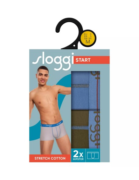 men start hipster c2p box green combination Sloggi