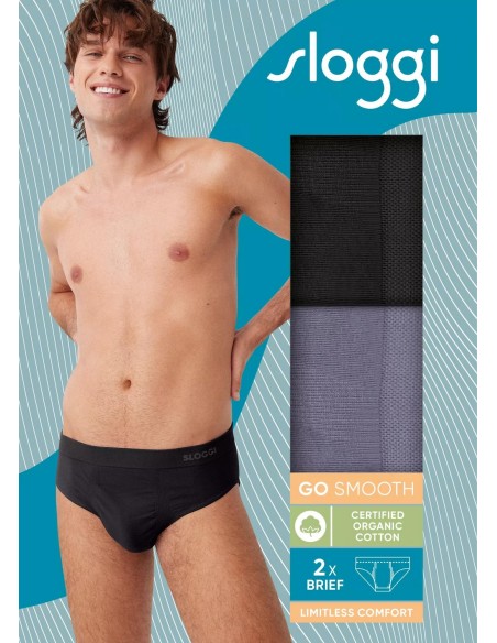 men go smooth brief c2p black combination Sloggi