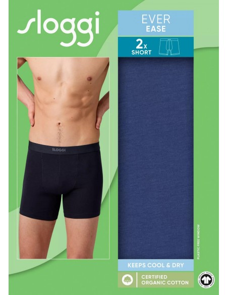men ever ease short 2p deep cobalt Sloggi