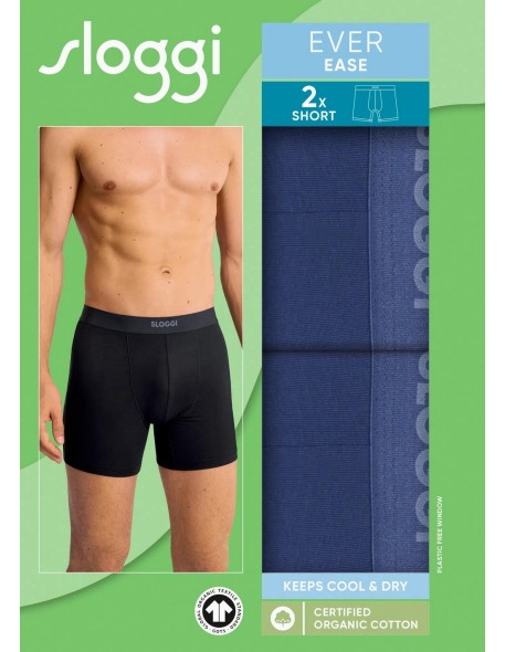men ever ease short 2p deep cobalt Sloggi