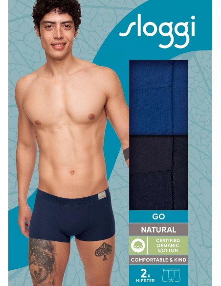 men go natural hipster c2p blue Sloggi