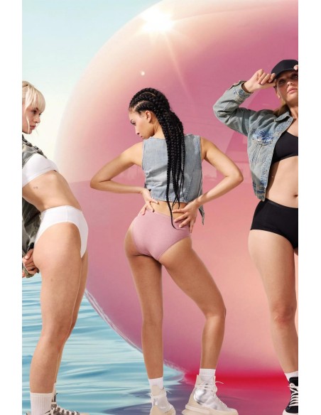 go daily cotton short black Sloggi