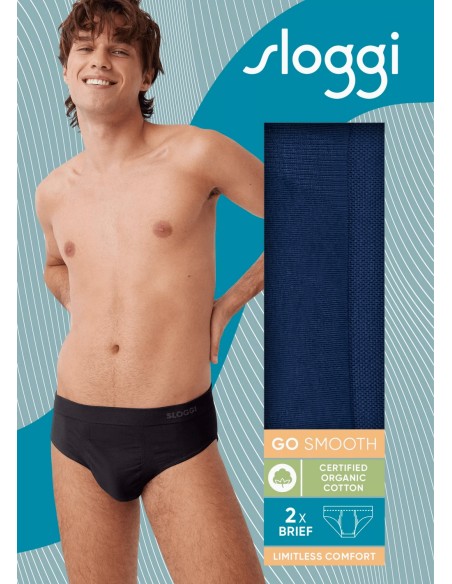 men go smooth brief 2p deep water Sloggi
