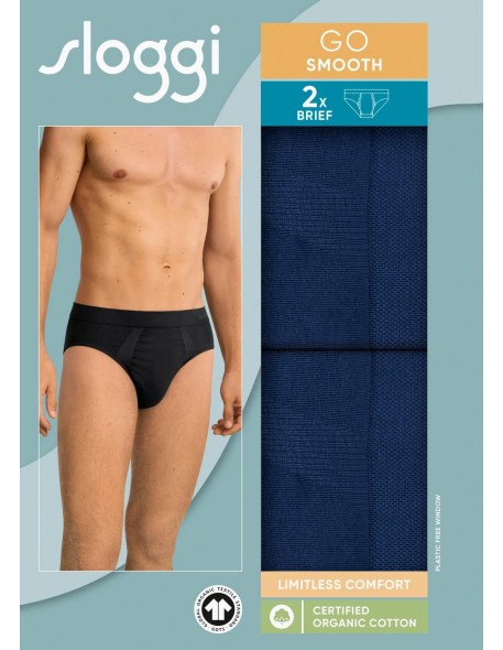 men go smooth brief 2p deep water Sloggi