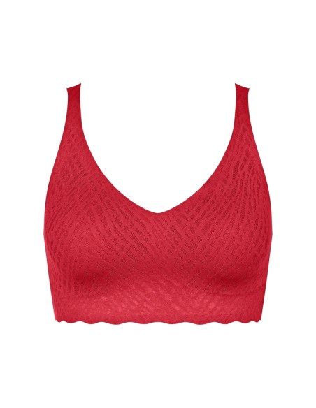 zero feel bliss festive bralette shanghai red Sloggi