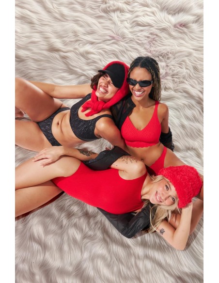 zero feel bliss festive bralette shanghai red Sloggi