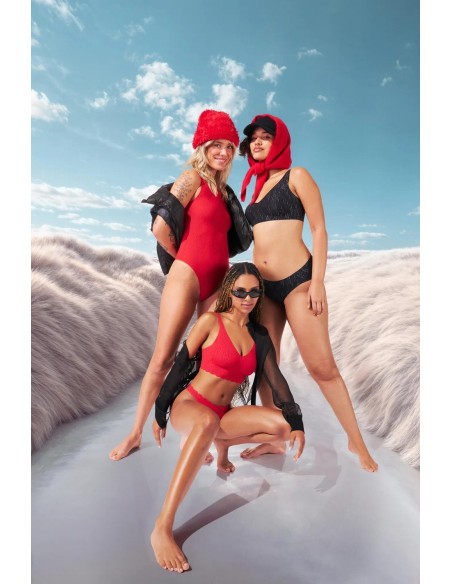 zero feel bliss festive bralette shanghai red Sloggi