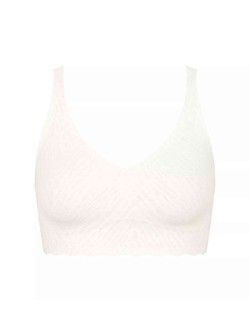 zero feel bliss bralette silk white Sloggi