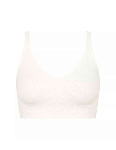zero feel bliss bralette silk white Sloggi