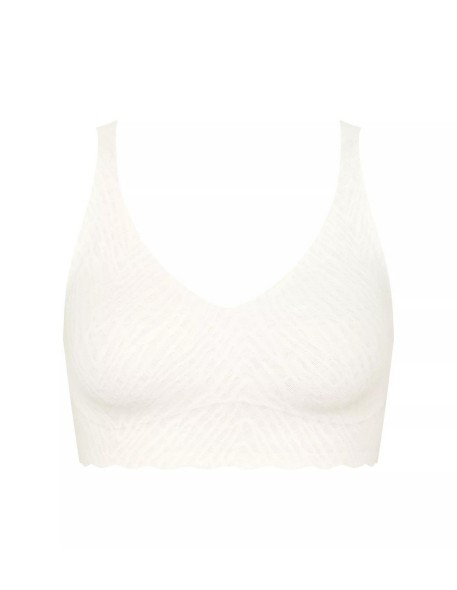 zero feel bliss bralette silk white Sloggi