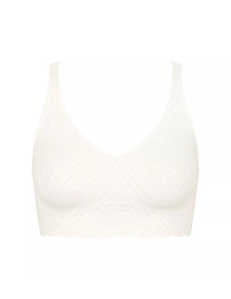 zero feel bliss bralette silk white Sloggi