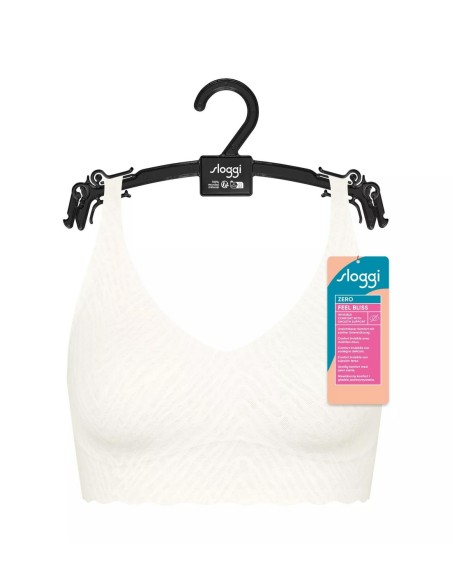 zero feel bliss bralette silk white Sloggi