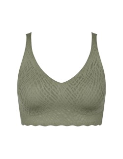 zero feel bliss bralette moss green old Sloggi