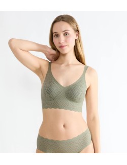 zero feel bliss bralette moss green old Sloggi 2