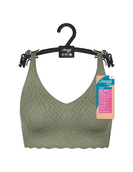 zero feel bliss bralette moss green old Sloggi