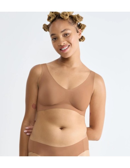 zero feel 2.0 bralette nostalgic brown Sloggi
