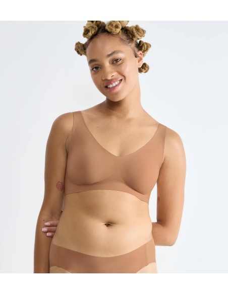 zero feel 2.0 bralette nostalgic brown Sloggi