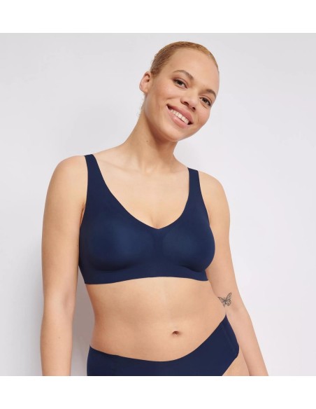 zero feel 2.0 bralette navy blue Sloggi