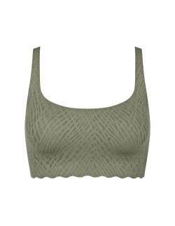 zero feel bliss top moss green old Sloggi