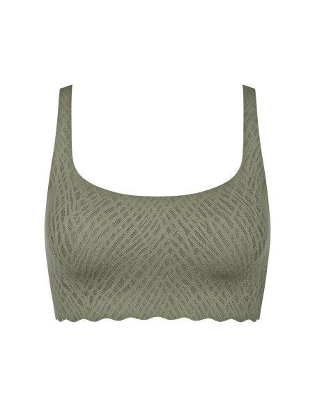 zero feel bliss top moss green old Sloggi