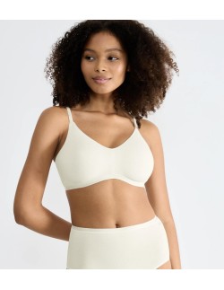 go daily cotton soft bra silk white Sloggi 2