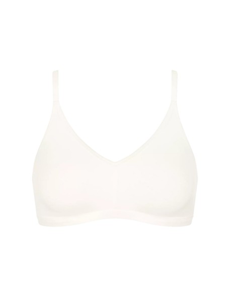 go daily cotton soft bra silk white Sloggi