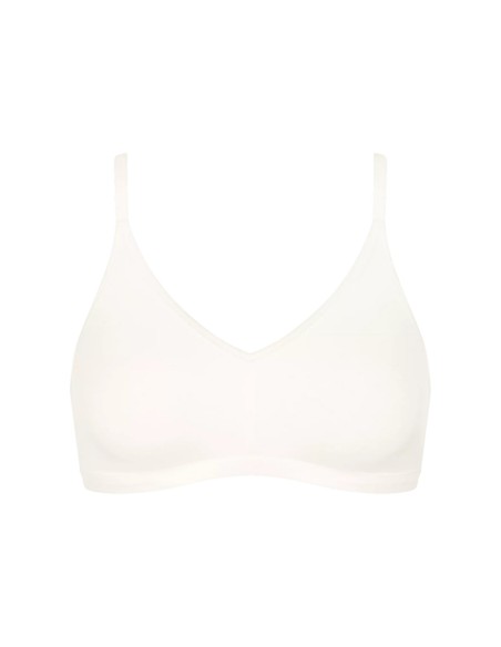 go daily cotton soft bra silk white Sloggi
