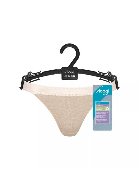 go ribbed r tanga c2p grey combination Sloggi