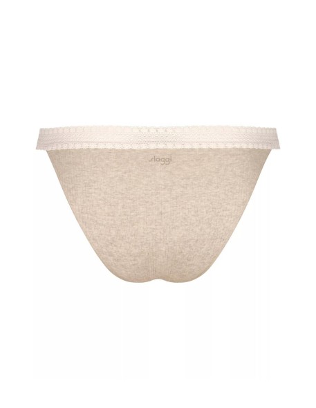 go ribbed r tanga c2p grey combination Sloggi