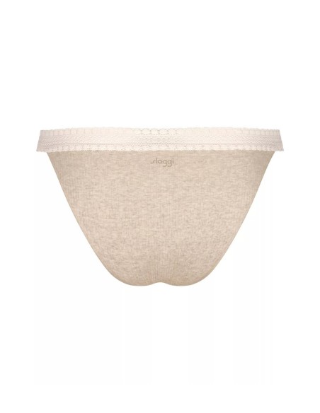 go ribbed r tanga c2p grey combination Sloggi